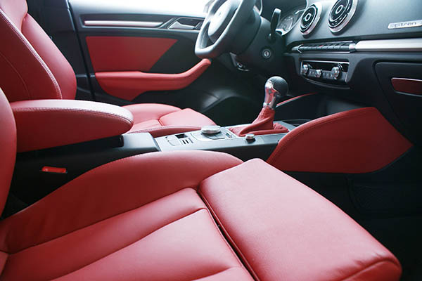 Audi A3 Ambition Buffalino leder rood
