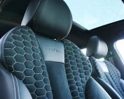 Audi A3 Ambition Nappa leder Alcantara Honingraad patroon S-line logo zilvergrijs stiksel