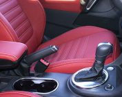 Volkswagen Beetle Sport Buffalino Leder Rood Geel stiksel