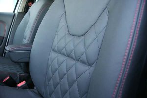 Renault Clio Buffalino Leder Antraciet Diamond Stiksel Detail